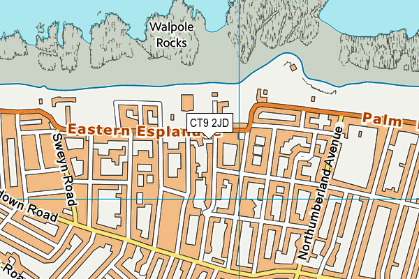 CT9 2JD map - OS VectorMap District (Ordnance Survey) CT9 2JD map - OS VectorMap District (Ordnance Survey)