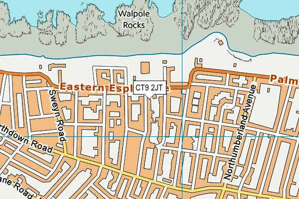 CT9 2JT map - OS VectorMap District (Ordnance Survey) CT9 2JT map - OS VectorMap District (Ordnance Survey)