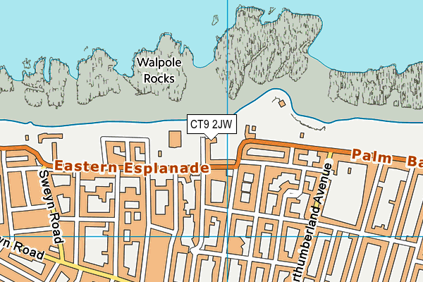 CT9 2JW map - OS VectorMap District (Ordnance Survey) CT9 2JW map - OS VectorMap District (Ordnance Survey)
