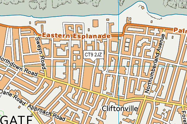 CT9 2JZ map - OS VectorMap District (Ordnance Survey) CT9 2JZ map - OS VectorMap District (Ordnance Survey)