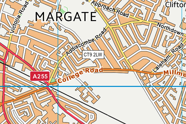 CT9 2LW map - OS VectorMap District (Ordnance Survey) CT9 2LW map - OS VectorMap District (Ordnance Survey)