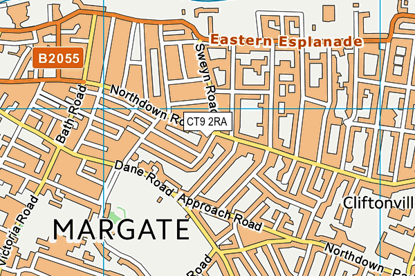 CT9 2RA map - OS VectorMap District (Ordnance Survey) CT9 2RA map - OS VectorMap District (Ordnance Survey)