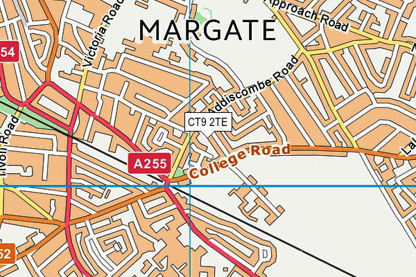 CT9 2TE map - OS VectorMap District (Ordnance Survey) CT9 2TE map - OS VectorMap District (Ordnance Survey)