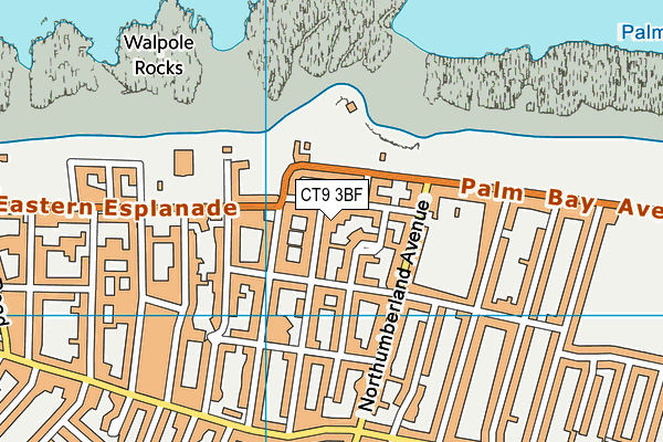 CT9 3BF map - OS VectorMap District (Ordnance Survey) CT9 3BF map - OS VectorMap District (Ordnance Survey)