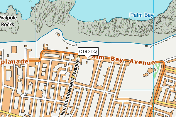 CT9 3DQ map - OS VectorMap District (Ordnance Survey) CT9 3DQ map - OS VectorMap District (Ordnance Survey)