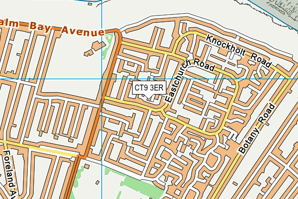CT9 3ER map - OS VectorMap District (Ordnance Survey) CT9 3ER map - OS VectorMap District (Ordnance Survey)