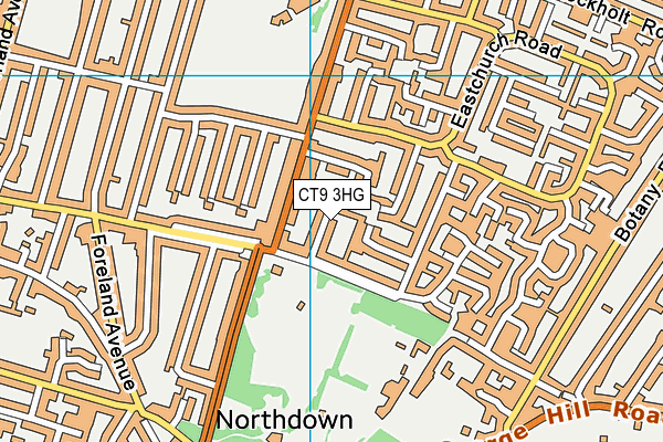 CT9 3HG map - OS VectorMap District (Ordnance Survey) CT9 3HG map - OS VectorMap District (Ordnance Survey)