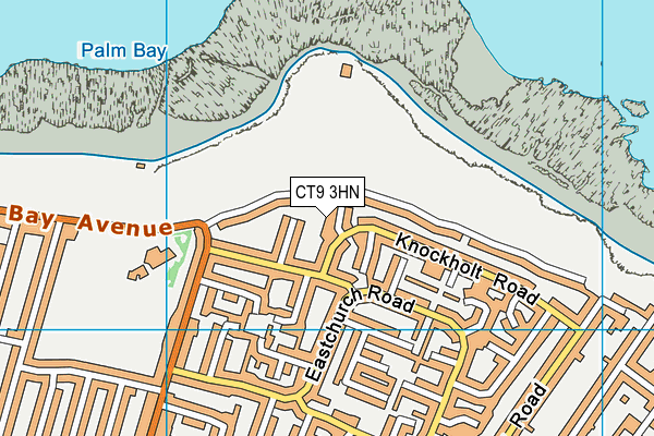 CT9 3HN map - OS VectorMap District (Ordnance Survey) CT9 3HN map - OS VectorMap District (Ordnance Survey)