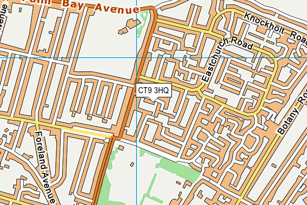 CT9 3HQ map - OS VectorMap District (Ordnance Survey) CT9 3HQ map - OS VectorMap District (Ordnance Survey)