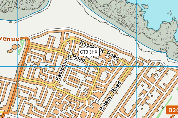 CT9 3HX map - OS VectorMap District (Ordnance Survey) CT9 3HX map - OS VectorMap District (Ordnance Survey)