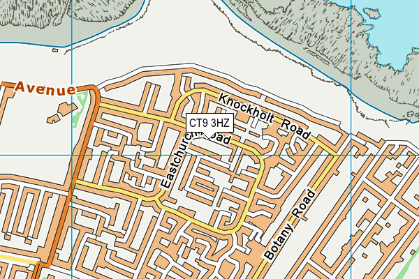 CT9 3HZ map - OS VectorMap District (Ordnance Survey) CT9 3HZ map - OS VectorMap District (Ordnance Survey)