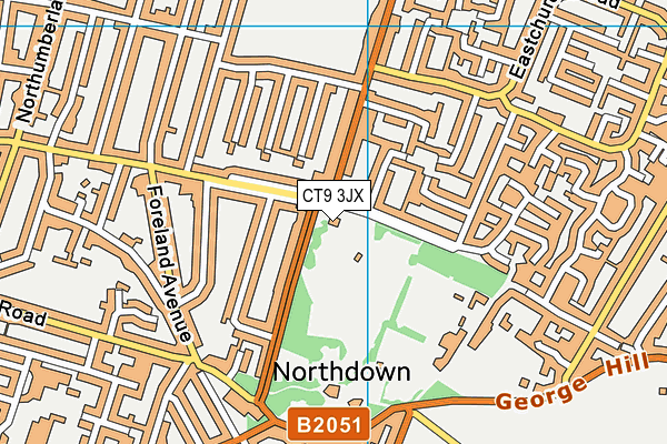 CT9 3JX map - OS VectorMap District (Ordnance Survey) CT9 3JX map - OS VectorMap District (Ordnance Survey)