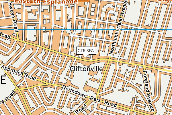 CT9 3PA map - OS VectorMap District (Ordnance Survey) CT9 3PA map - OS VectorMap District (Ordnance Survey)