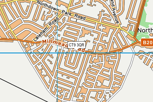 CT9 3QR map - OS VectorMap District (Ordnance Survey) CT9 3QR map - OS VectorMap District (Ordnance Survey)