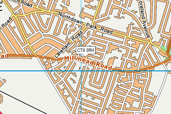 CT9 3RH map - OS VectorMap District (Ordnance Survey) CT9 3RH map - OS VectorMap District (Ordnance Survey)