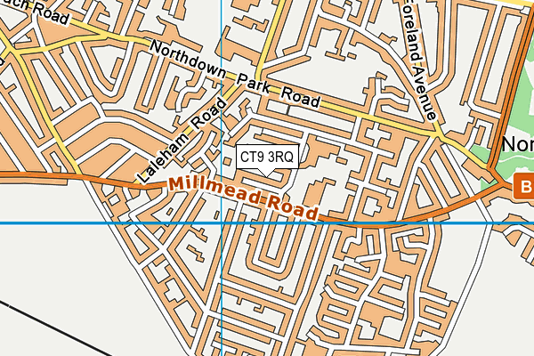 CT9 3RQ map - OS VectorMap District (Ordnance Survey) CT9 3RQ map - OS VectorMap District (Ordnance Survey)