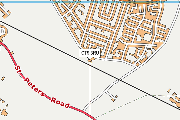 CT9 3RU map - OS VectorMap District (Ordnance Survey) CT9 3RU map - OS VectorMap District (Ordnance Survey)
