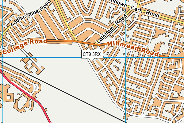 CT9 3RX map - OS VectorMap District (Ordnance Survey) CT9 3RX map - OS VectorMap District (Ordnance Survey)