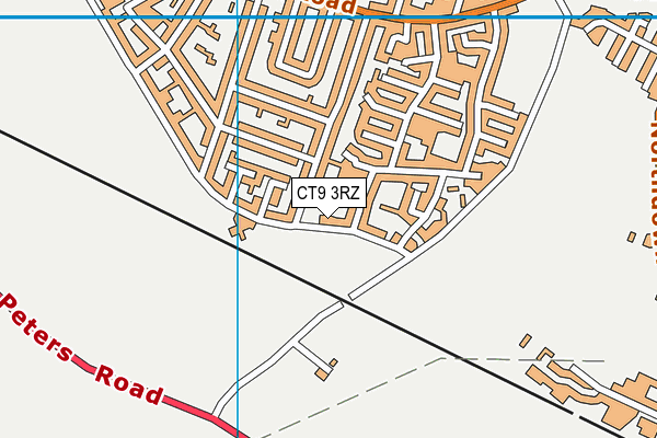 CT9 3RZ map - OS VectorMap District (Ordnance Survey) CT9 3RZ map - OS VectorMap District (Ordnance Survey)