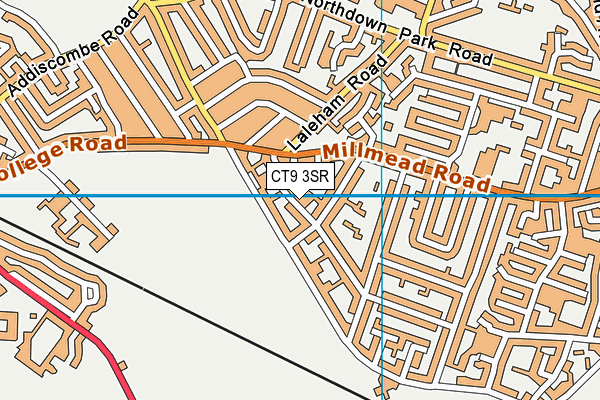CT9 3SR map - OS VectorMap District (Ordnance Survey) CT9 3SR map - OS VectorMap District (Ordnance Survey)