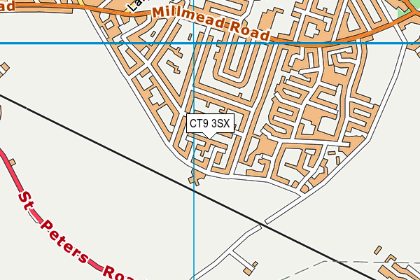 CT9 3SX map - OS VectorMap District (Ordnance Survey) CT9 3SX map - OS VectorMap District (Ordnance Survey)