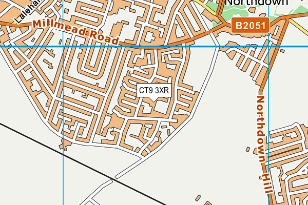 CT9 3XR map - OS VectorMap District (Ordnance Survey) CT9 3XR map - OS VectorMap District (Ordnance Survey)