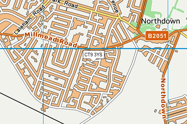CT9 3YS map - OS VectorMap District (Ordnance Survey) CT9 3YS map - OS VectorMap District (Ordnance Survey)