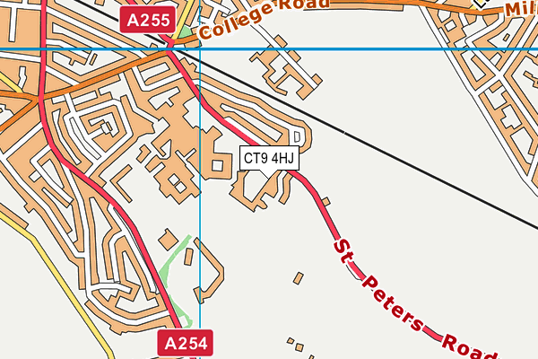 CT9 4HJ map - OS VectorMap District (Ordnance Survey) CT9 4HJ map - OS VectorMap District (Ordnance Survey)