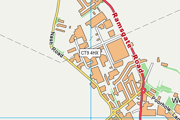CT9 4HX map - OS VectorMap District (Ordnance Survey) CT9 4HX map - OS VectorMap District (Ordnance Survey)