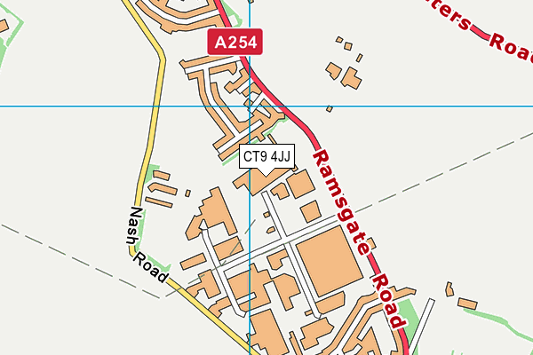 CT9 4JJ map - OS VectorMap District (Ordnance Survey) CT9 4JJ map - OS VectorMap District (Ordnance Survey)