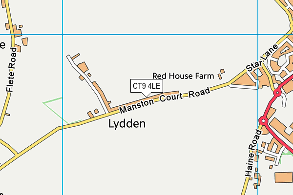 CT9 4LE map - OS VectorMap District (Ordnance Survey) CT9 4LE map - OS VectorMap District (Ordnance Survey)