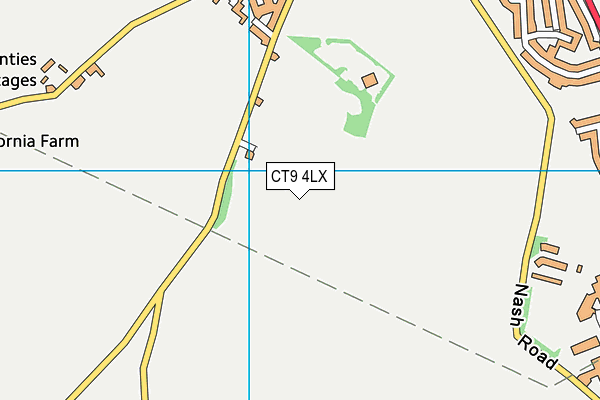 CT9 4LX map - OS VectorMap District (Ordnance Survey) CT9 4LX map - OS VectorMap District (Ordnance Survey)
