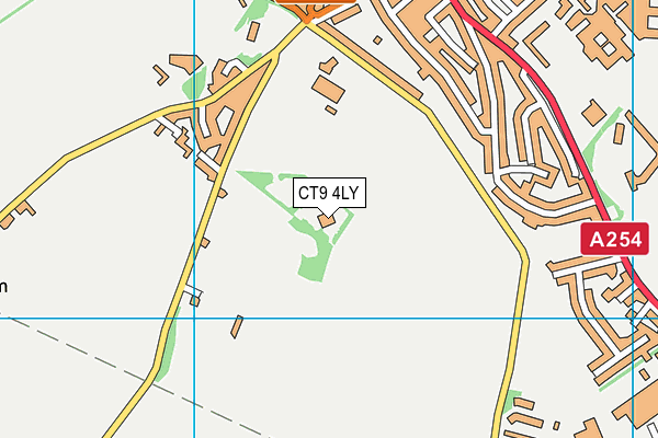 CT9 4LY map - OS VectorMap District (Ordnance Survey) CT9 4LY map - OS VectorMap District (Ordnance Survey)