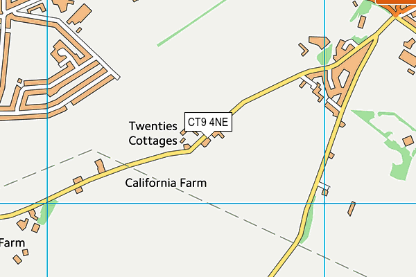 CT9 4NE map - OS VectorMap District (Ordnance Survey) CT9 4NE map - OS VectorMap District (Ordnance Survey)