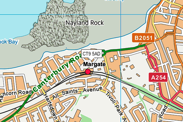 CT9 5AD map - OS VectorMap District (Ordnance Survey) CT9 5AD map - OS VectorMap District (Ordnance Survey)
