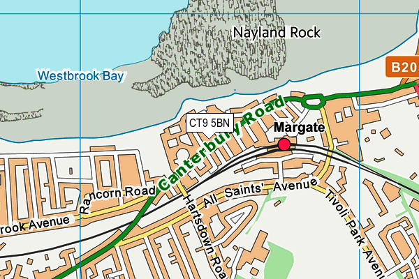 CT9 5BN map - OS VectorMap District (Ordnance Survey) CT9 5BN map - OS VectorMap District (Ordnance Survey)