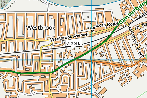 CT9 5FB map - OS VectorMap District (Ordnance Survey) CT9 5FB map - OS VectorMap District (Ordnance Survey)