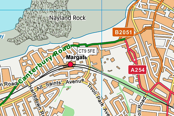 CT9 5FE map - OS VectorMap District (Ordnance Survey) CT9 5FE map - OS VectorMap District (Ordnance Survey)