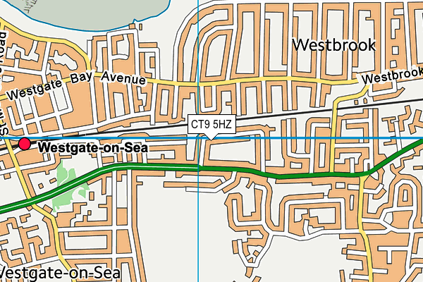 CT9 5HZ map - OS VectorMap District (Ordnance Survey) CT9 5HZ map - OS VectorMap District (Ordnance Survey)