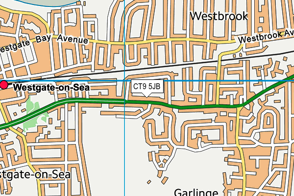 CT9 5JB map - OS VectorMap District (Ordnance Survey) CT9 5JB map - OS VectorMap District (Ordnance Survey)