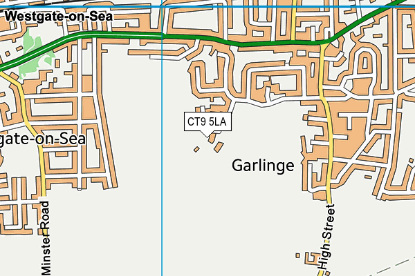 CT9 5LA map - OS VectorMap District (Ordnance Survey) CT9 5LA map - OS VectorMap District (Ordnance Survey)