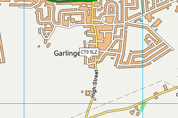 CT9 5LZ map - OS VectorMap District (Ordnance Survey) CT9 5LZ map - OS VectorMap District (Ordnance Survey)