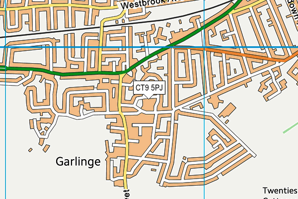 CT9 5PJ map - OS VectorMap District (Ordnance Survey) CT9 5PJ map - OS VectorMap District (Ordnance Survey)