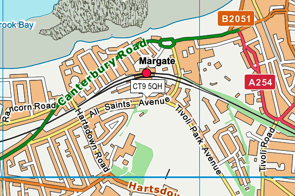 CT9 5QH map - OS VectorMap District (Ordnance Survey) CT9 5QH map - OS VectorMap District (Ordnance Survey)