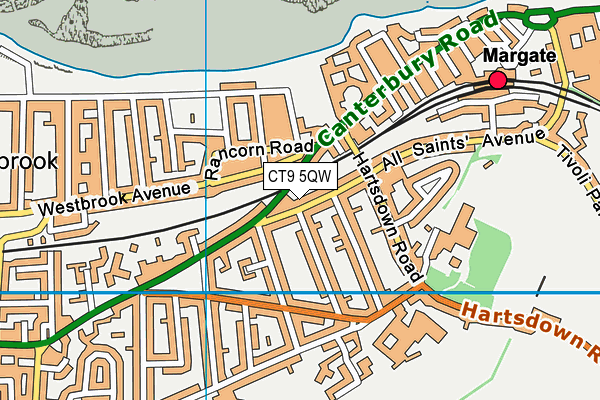 CT9 5QW map - OS VectorMap District (Ordnance Survey) CT9 5QW map - OS VectorMap District (Ordnance Survey)