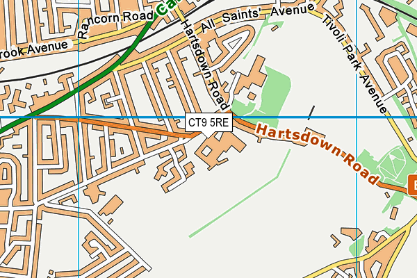 CT9 5RE map - OS VectorMap District (Ordnance Survey) CT9 5RE map - OS VectorMap District (Ordnance Survey)