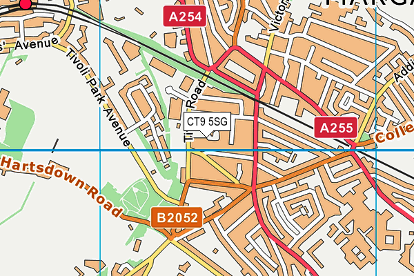 CT9 5SG map - OS VectorMap District (Ordnance Survey) CT9 5SG map - OS VectorMap District (Ordnance Survey)