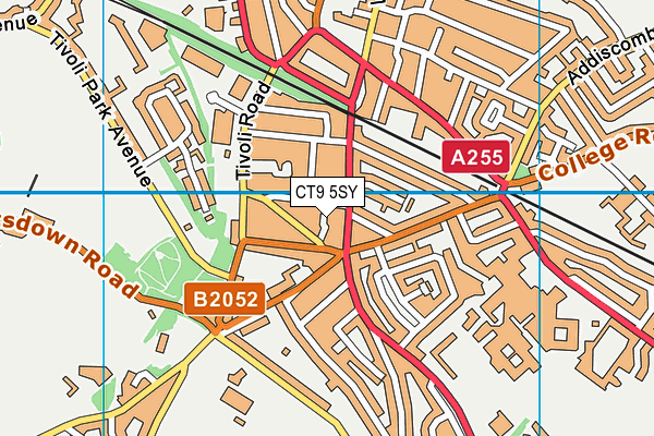 CT9 5SY map - OS VectorMap District (Ordnance Survey) CT9 5SY map - OS VectorMap District (Ordnance Survey)