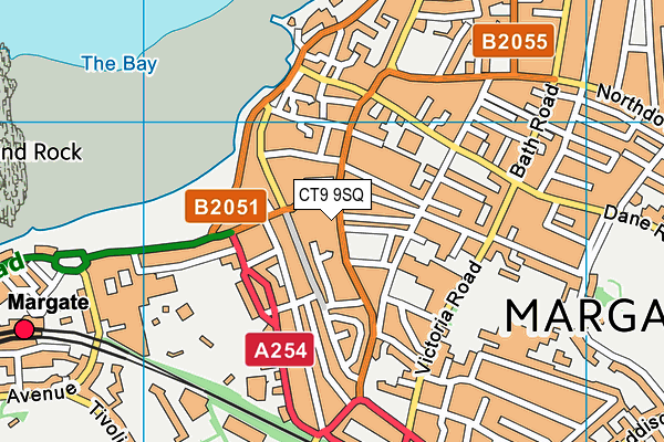 CT9 9SQ map - OS VectorMap District (Ordnance Survey) CT9 9SQ map - OS VectorMap District (Ordnance Survey)