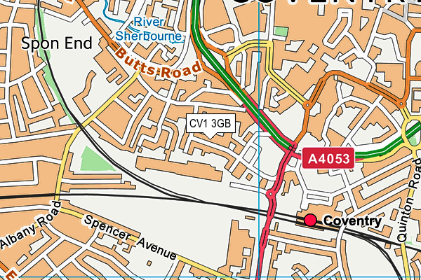 CV1 3GB map - OS VectorMap District (Ordnance Survey) CV1 3GB map - OS VectorMap District (Ordnance Survey)